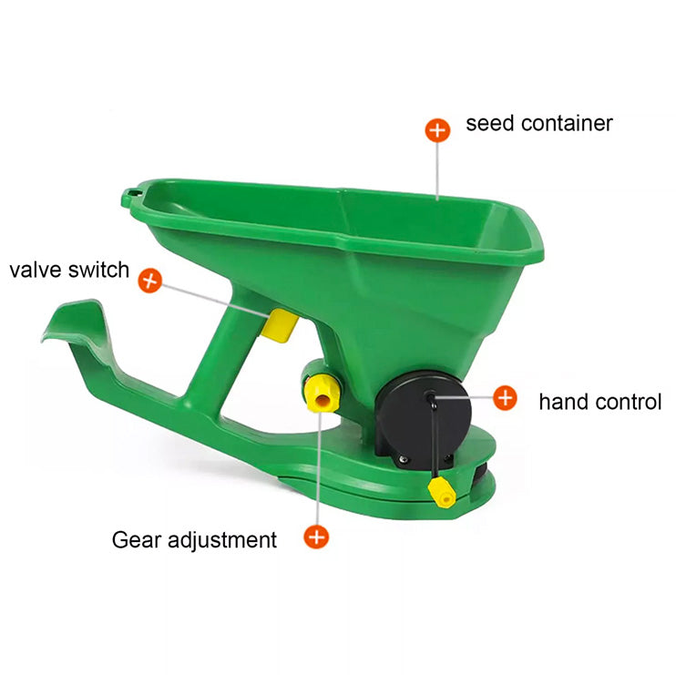 Hand seed/fertiliser spreader
