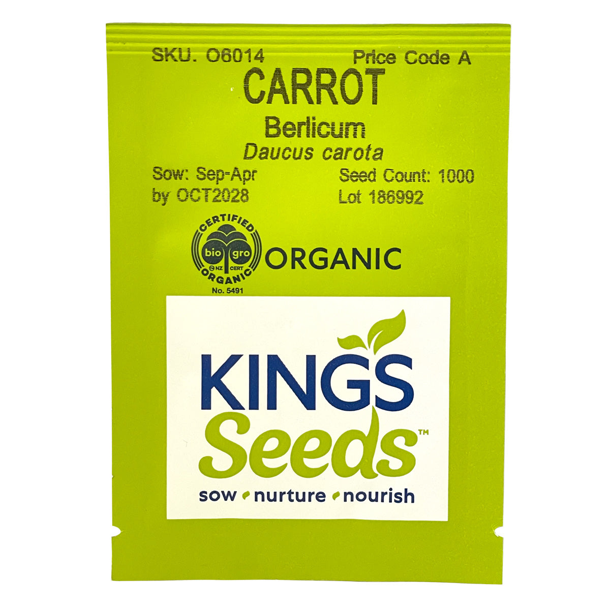 Carrot Berlicum organic