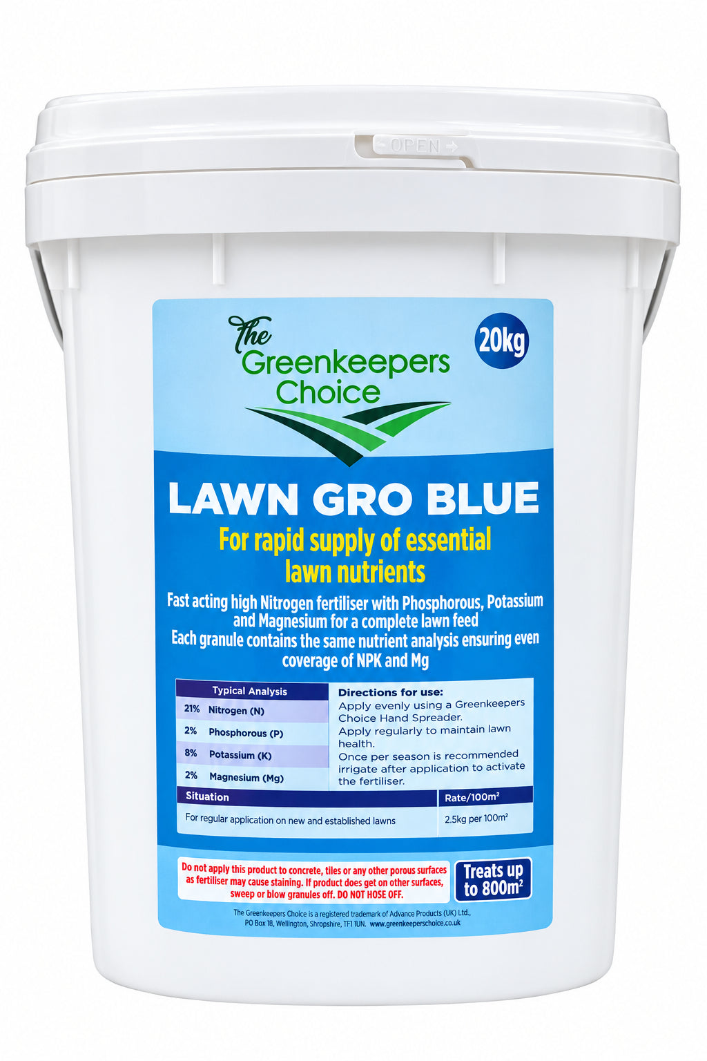 The Greenkeepers Choice - Lawn Gro blue