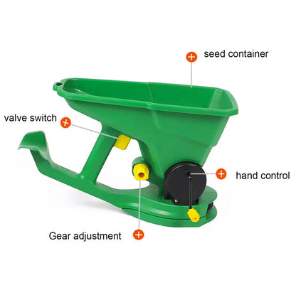 Hand seed/fertiliser spreader