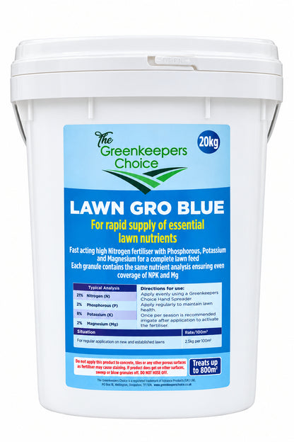 The Greenkeepers Choice - Lawn Gro blue